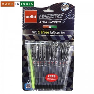 Ручка Cello Maxriter XS SKU 10Hanger 0,7мм черная
