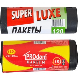Пакет для сміття 70х110 120л 10 штук Super Luxs/PACK/PROdom