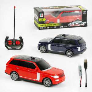 Машинка на радиоуправлении 881-2 AD (96/2) 2цвета, подсветка, аккумулятор 3.7V, пульт 27 Mhz, масштаб 1:16, в коробке