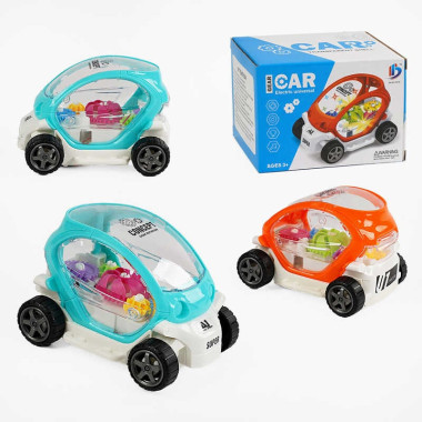 Машинка 8899-135 (168/2) 2 цвета, подсветка, звук, колесо свободного хода, шестерни движущиеся, в коробке