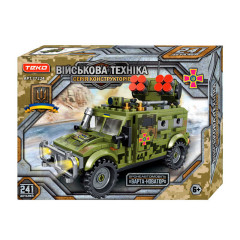 Конструктор "Военная техника" 77224 (36/2) "Teko", 241 деталь, бронеавтомобиль "ВАРТА-НОВАТОР", коробке