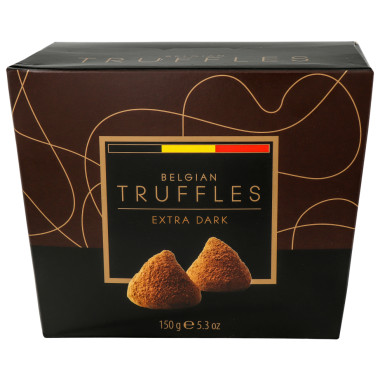 BELGIAN Truffles 150г черный шоколад (ящ12шт) Штрих код 5420066370032