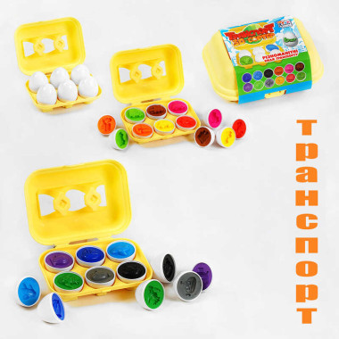 гр 3D сортер "Транспорт" 54435 (36/2) 2 вида, "4FUN Game Club", "Яичный лоток", 6 штук в коробке