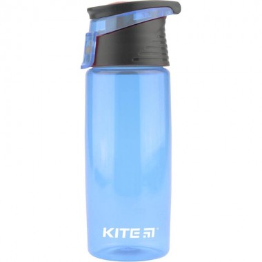 Пляшечка для води Kite, 550 мл, блакитна