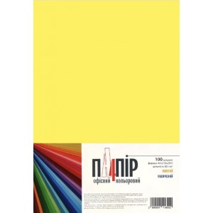 Папір А4 IQ Color CY39 жовтий 100арк.