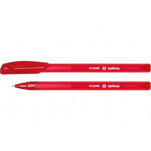 Ручка шариковая OPTIMA ELIXIR 1,0 мм, пишет красным