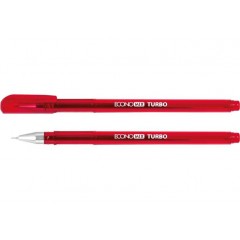 Ручка гелева ECONOMIX TURBO 0,5 мм, червона