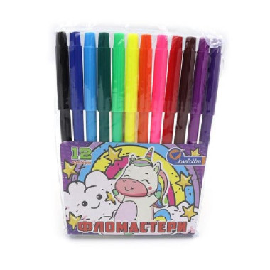 Фломастери " Єдиноріг" 12 кол.