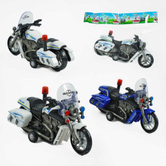 Мотоцикл 7728 (200/2) 2 цвета, полиция, инерция, звук, подсветка, в пакете