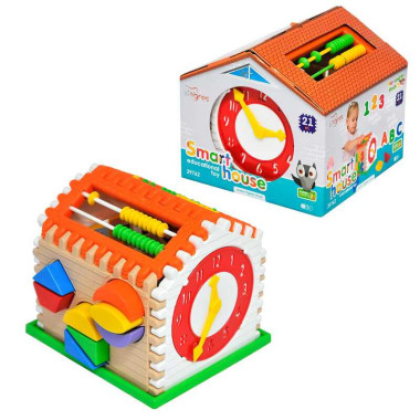 гр Развивающий домик "Smart house" 39762 (8) "Tigres", 21 элемент, в коробке