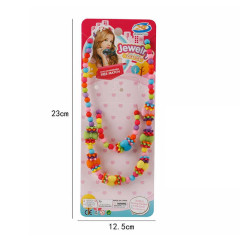 Набор украшений F 2-8 (960/2) бусы, браслет, украшения-бантики, в пакете