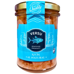 VERSU филе тунца в собственном соке 190г(стекло) 12шт ящ Штрих код 8437018473618
