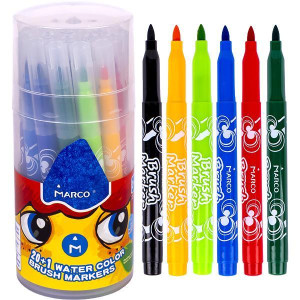 Фломастери 21 колір в тубусі "1633" MARCO