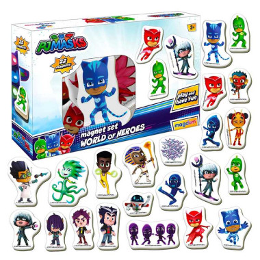 гр Набор магнитов ME 5031-31 "Герои в масках. Мир героев" (10) "Magdum", 22 магнита, в коробке