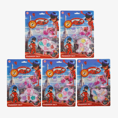 Набор косметики ZH 0011 (576/2) 5 видов, герой, тени для век, аппликатор, аксессуары, на листе, ВЫДАЕТСЯ ТОЛЬКО МИКС ВИДОВ