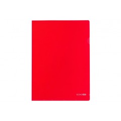 Папка-куточок А4 Economix, 180 мкм, фактура "глянець", червона