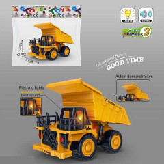 Спецтехника 7726 (200) самосвал, инерция, звук, подсветка, в пакете