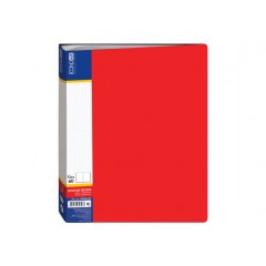Папка А4 з 60 файлами Economix, червона E30606-03