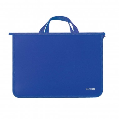 Портфель пластиковий А4 Economix на блискавці, 2 відділення, синій