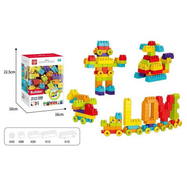 Конструктор 188-644 (36) 200 деталей, в коробке