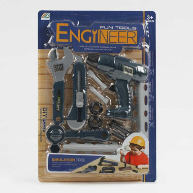 Набор инструментов МТ 6-4 (96/2) 13 элементов, механическая дрель, аксессуары, на листе.