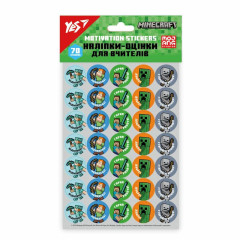 Наклейки-оценки: 2 листа 12,3х19,1 см Minecraft 955394 Yes